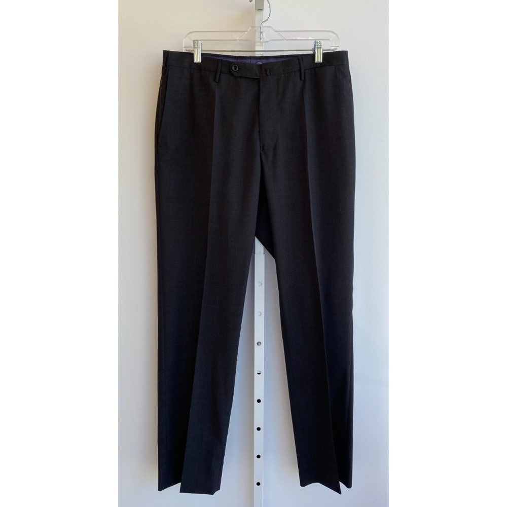 Incotex Pants Mens 34x32 Wool Classic Firt Dress Trousers Mens